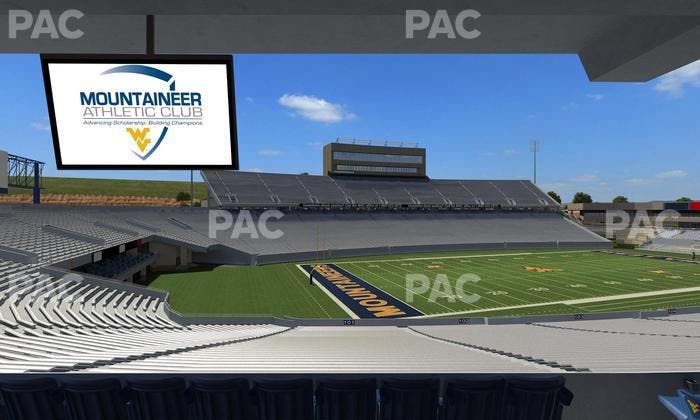 Mountaineer Field at Milan Puskar Stadium - Section Field Box 2 Seat View