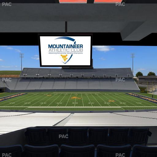 Mountaineer Field at Milan Puskar Stadium - Section Field Box 20 Seat View