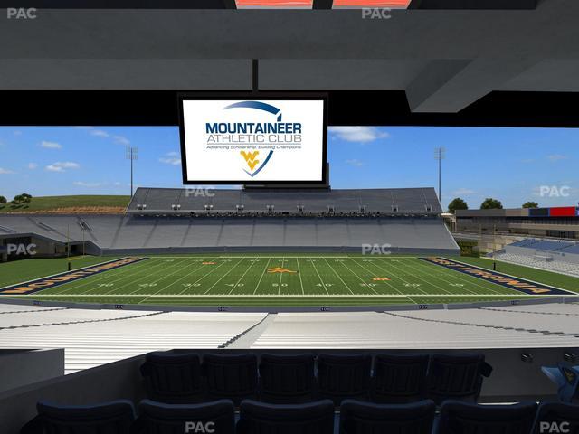 Mountaineer Field at Milan Puskar Stadium - Section Field Box 20 Seat View