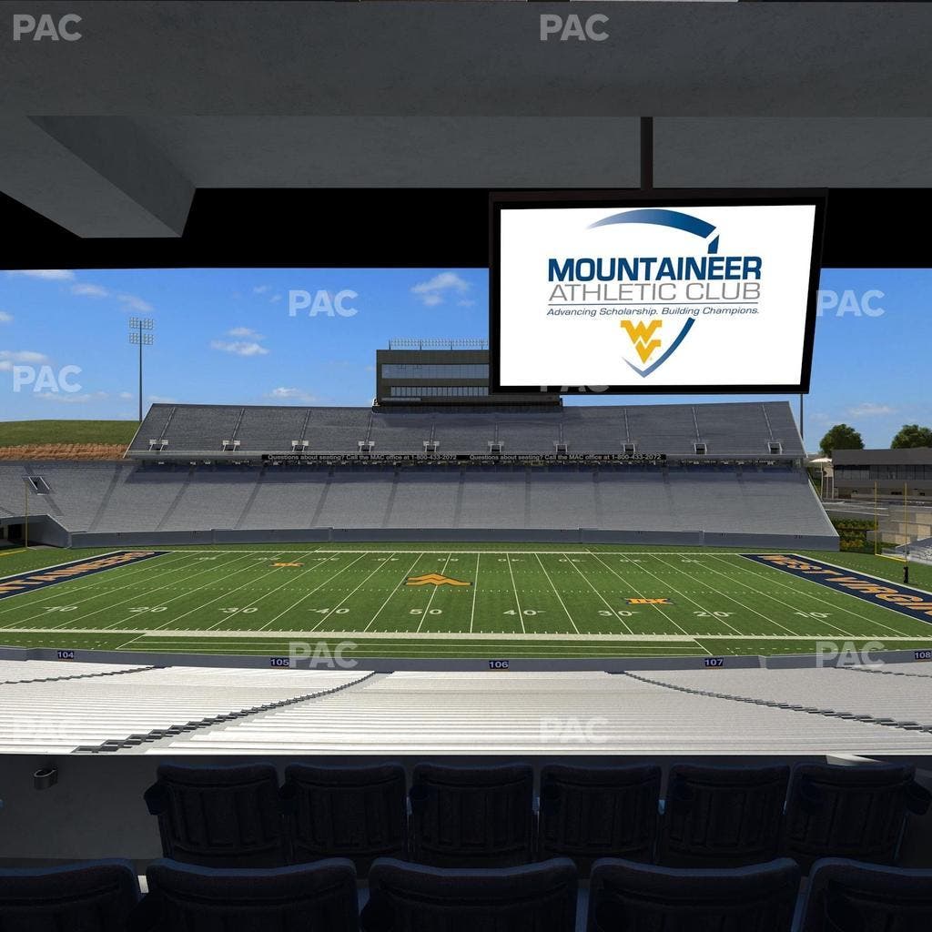 Mountaineer Field at Milan Puskar Stadium - Section Field Box 21 Seat View