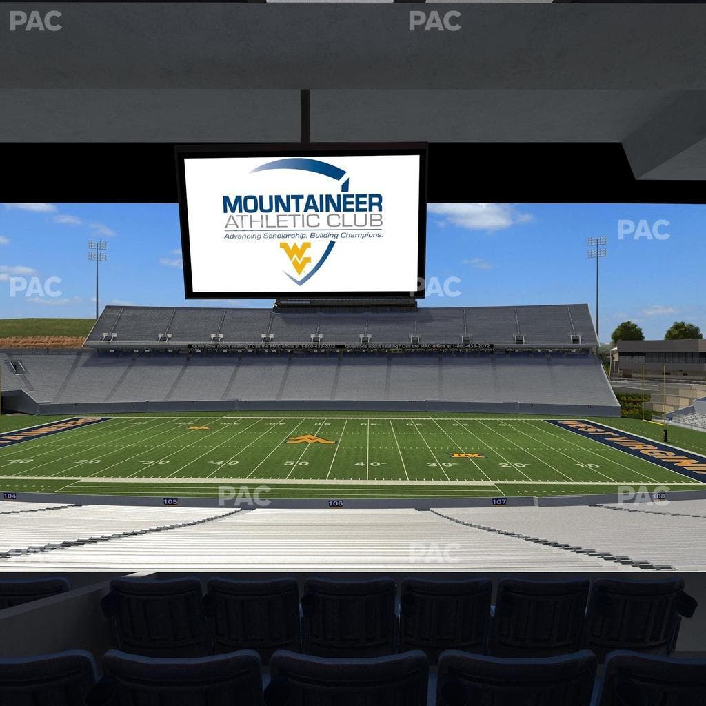 Mountaineer Field at Milan Puskar Stadium - Section Field Box 22 Seat View