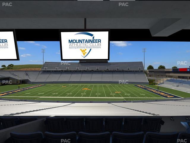 Mountaineer Field at Milan Puskar Stadium - Section Field Box 22 Seat View
