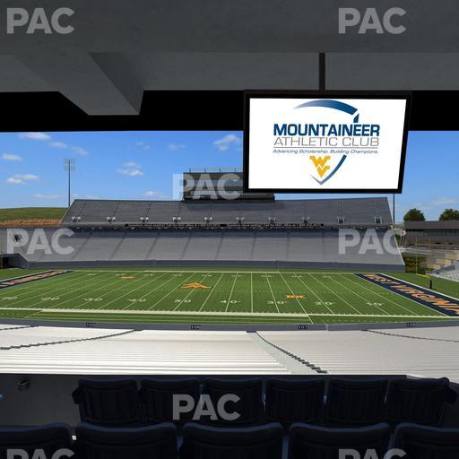 Mountaineer Field at Milan Puskar Stadium - Section Field Box 23 Seat View