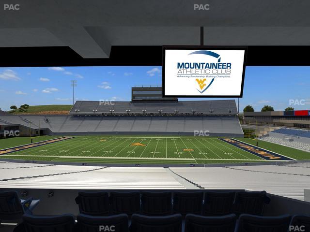 Mountaineer Field at Milan Puskar Stadium - Section Field Box 23 Seat View