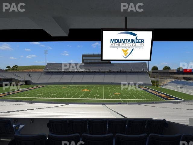 Mountaineer Field at Milan Puskar Stadium - Section Field Box 23 Seat View