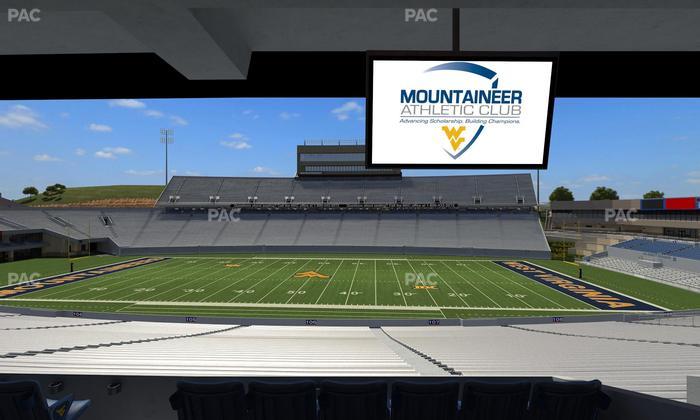Mountaineer Field at Milan Puskar Stadium - Section Field Box 23 Seat View