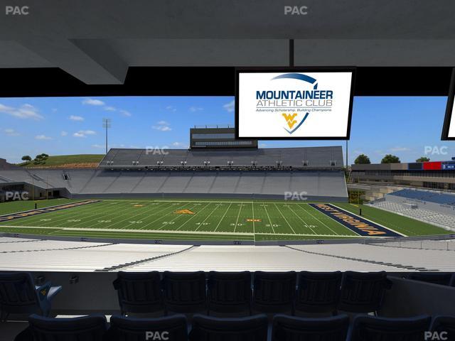 Mountaineer Field at Milan Puskar Stadium - Section Field Box 25 Seat View
