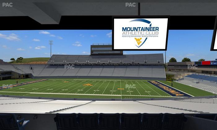Mountaineer Field at Milan Puskar Stadium - Section Field Box 25 Seat View