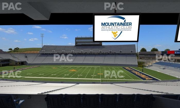 Mountaineer Field at Milan Puskar Stadium - Section Field Box 25 Seat View
