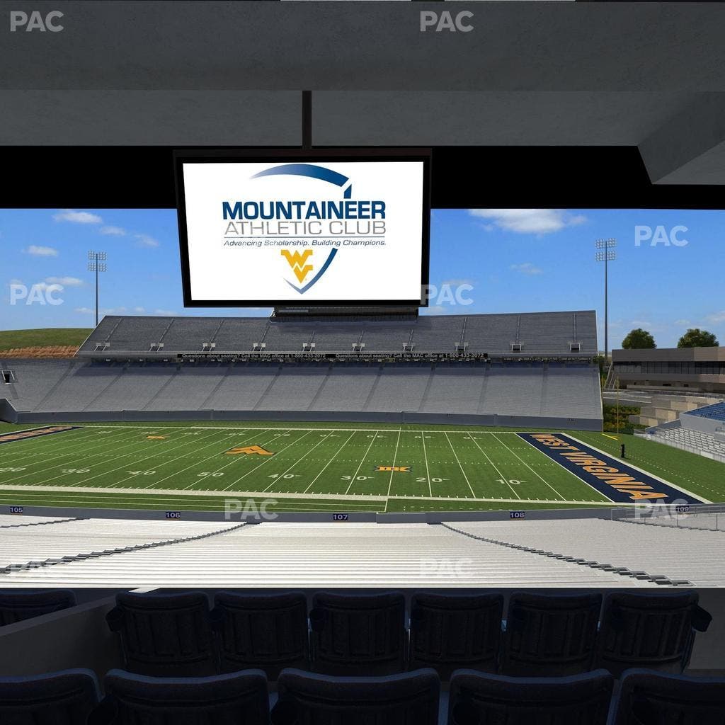 Mountaineer Field at Milan Puskar Stadium - Section Field Box 26 Seat View