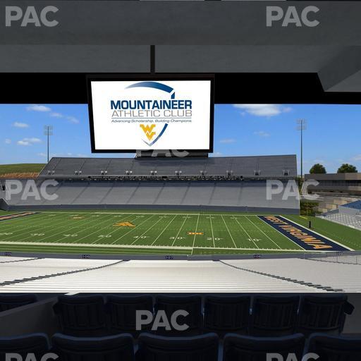 Mountaineer Field at Milan Puskar Stadium - Section Field Box 26 Seat View