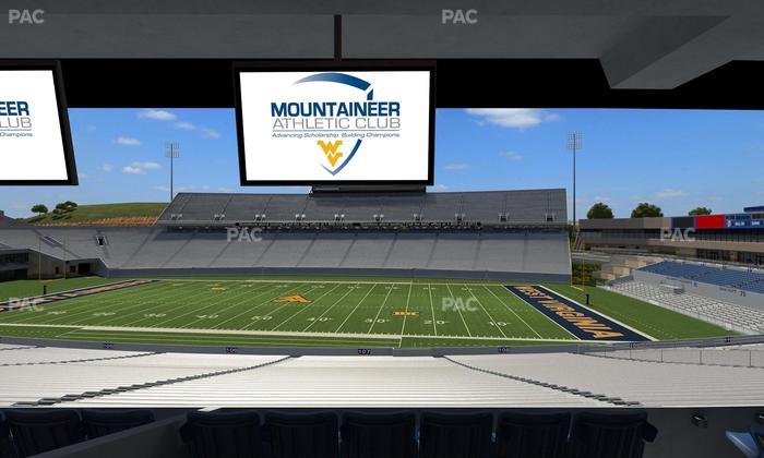 Mountaineer Field at Milan Puskar Stadium - Section Field Box 26 Seat View