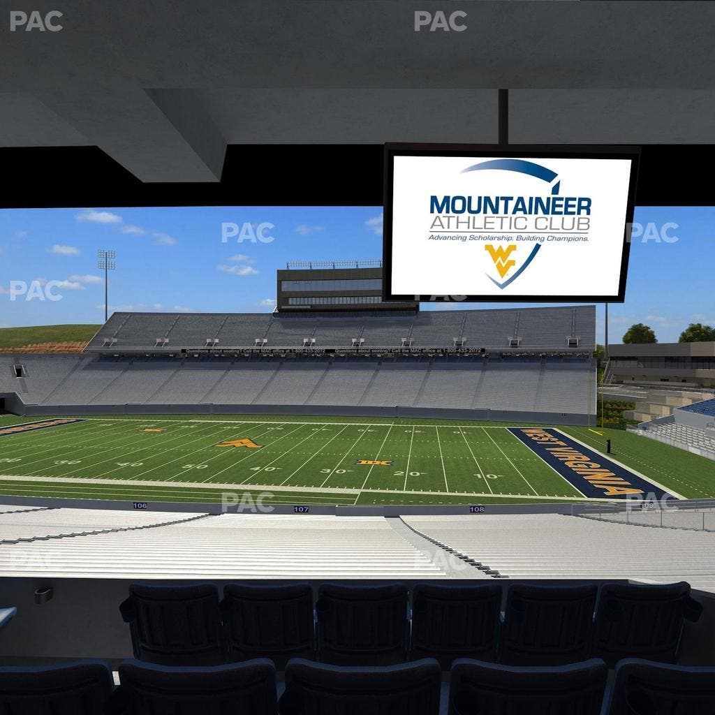 Mountaineer Field at Milan Puskar Stadium - Section Field Box 27 Seat View