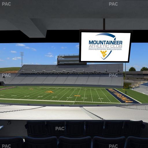 Mountaineer Field at Milan Puskar Stadium - Section Field Box 27 Seat View