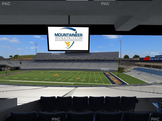 Mountaineer Field at Milan Puskar Stadium - Section Field Box 28 Seat View