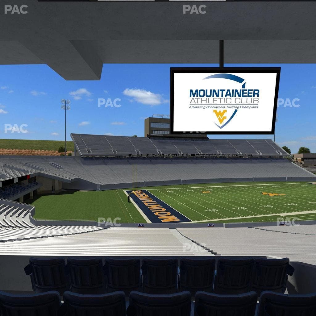 Mountaineer Field at Milan Puskar Stadium - Section Field Box 3 Seat View