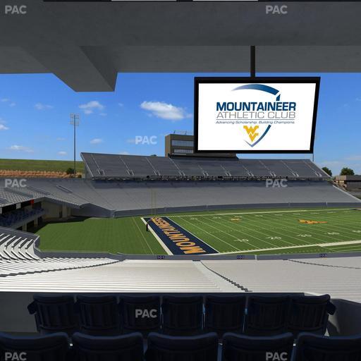 Mountaineer Field at Milan Puskar Stadium - Section Field Box 3 Seat View