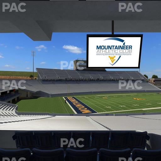 Mountaineer Field at Milan Puskar Stadium - Section Field Box 3 Seat View