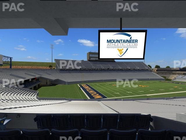 Mountaineer Field at Milan Puskar Stadium - Section Field Box 3 Seat View