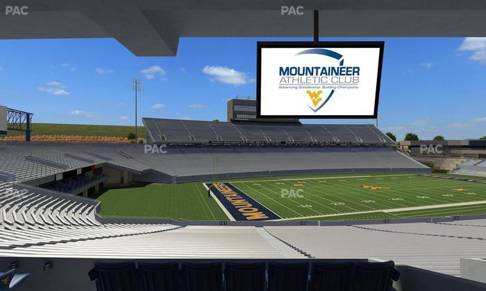 Mountaineer Field at Milan Puskar Stadium - Section Field Box 3 Seat View