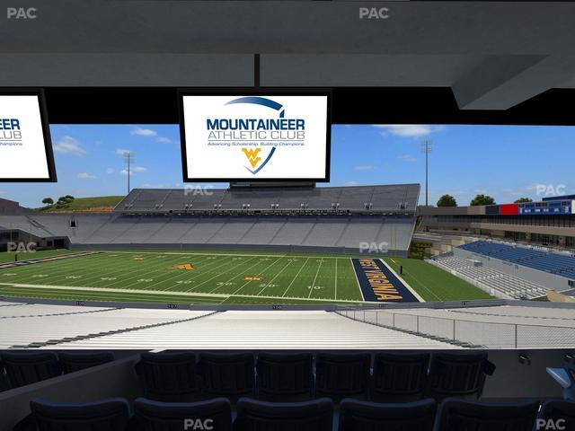 Mountaineer Field at Milan Puskar Stadium - Section Field Box 30 Seat View