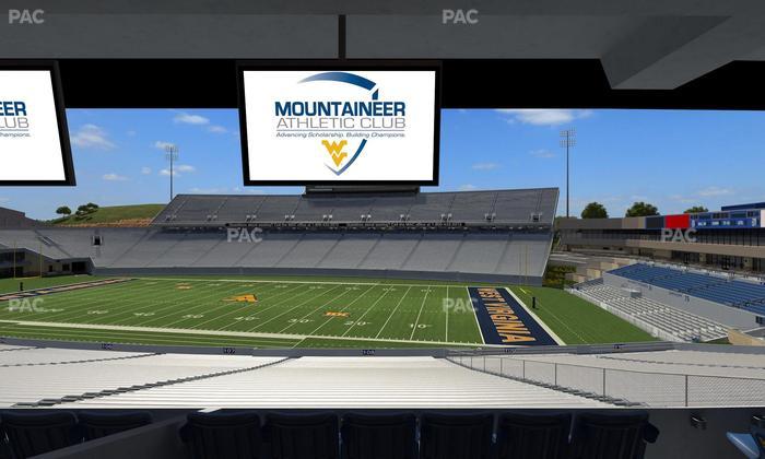Mountaineer Field at Milan Puskar Stadium - Section Field Box 30 Seat View