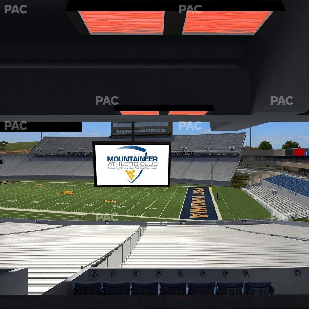 Mountaineer Field at Milan Puskar Stadium - Section Field Box 32 Seat View