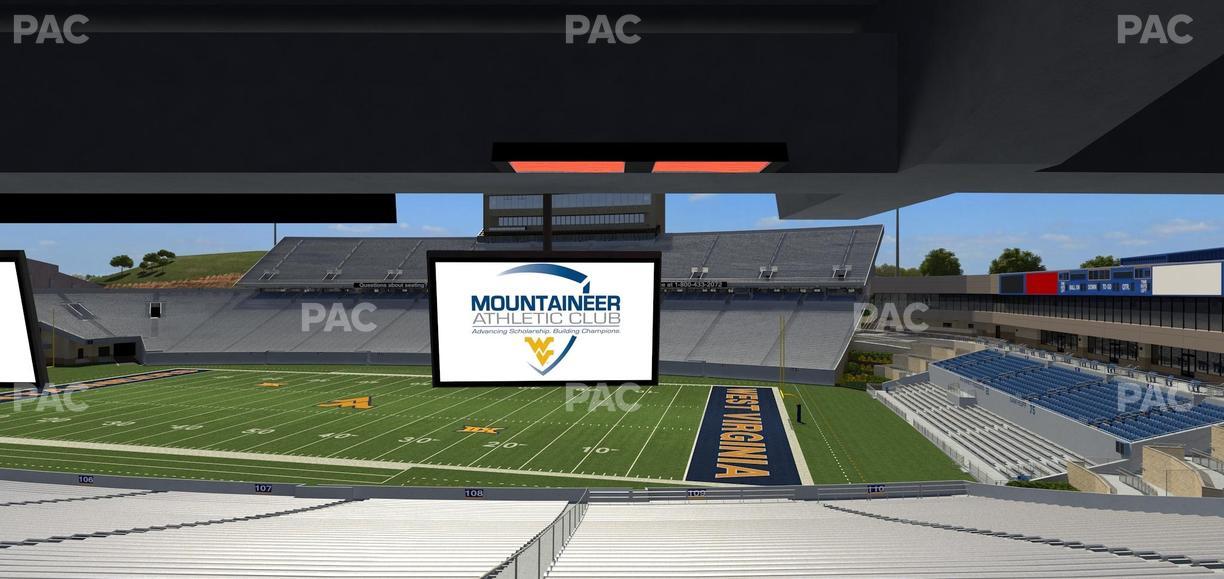 Mountaineer Field at Milan Puskar Stadium - Section Field Box 32 Seat View