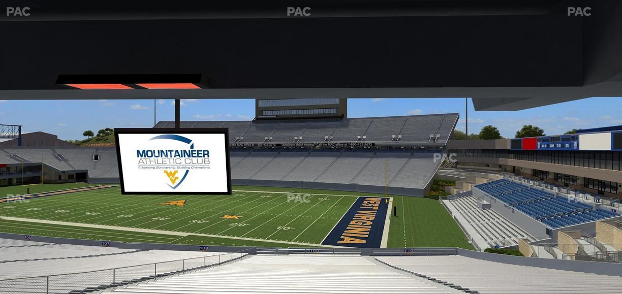 Mountaineer Field at Milan Puskar Stadium - Section Field Box 34 Seat View