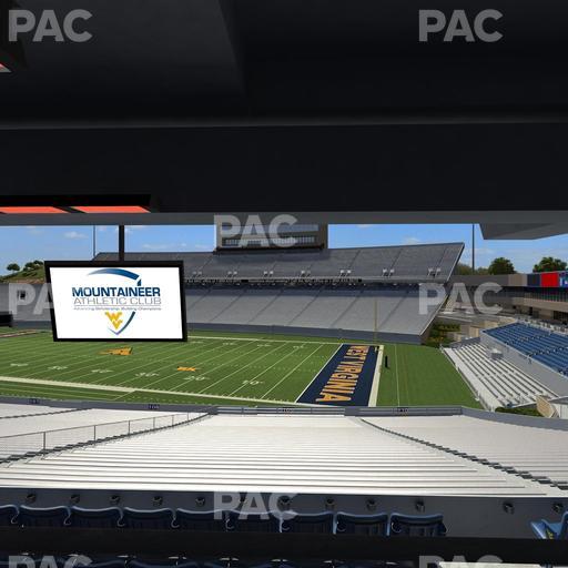 Mountaineer Field at Milan Puskar Stadium - Section Field Box 34 Seat View