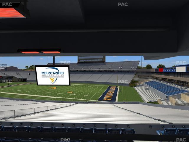 Mountaineer Field at Milan Puskar Stadium - Section Field Box 34 Seat View