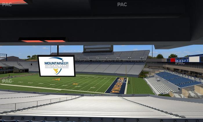 Mountaineer Field at Milan Puskar Stadium - Section Field Box 34 Seat View