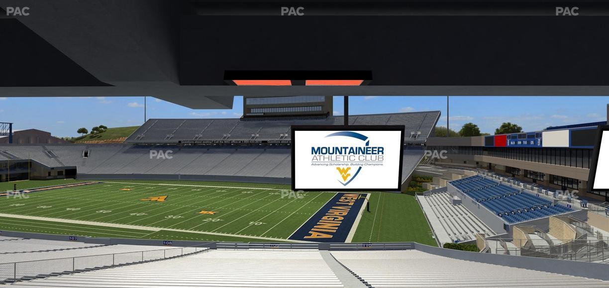 Mountaineer Field at Milan Puskar Stadium - Section Field Box 35 Seat View