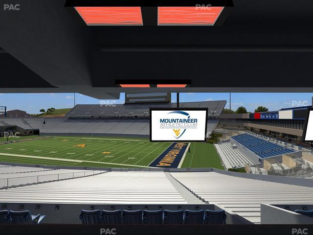 Mountaineer Field at Milan Puskar Stadium - Section Field Box 35 Seat View