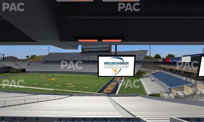 Mountaineer Field at Milan Puskar Stadium - Section Field Box 35 Seat View