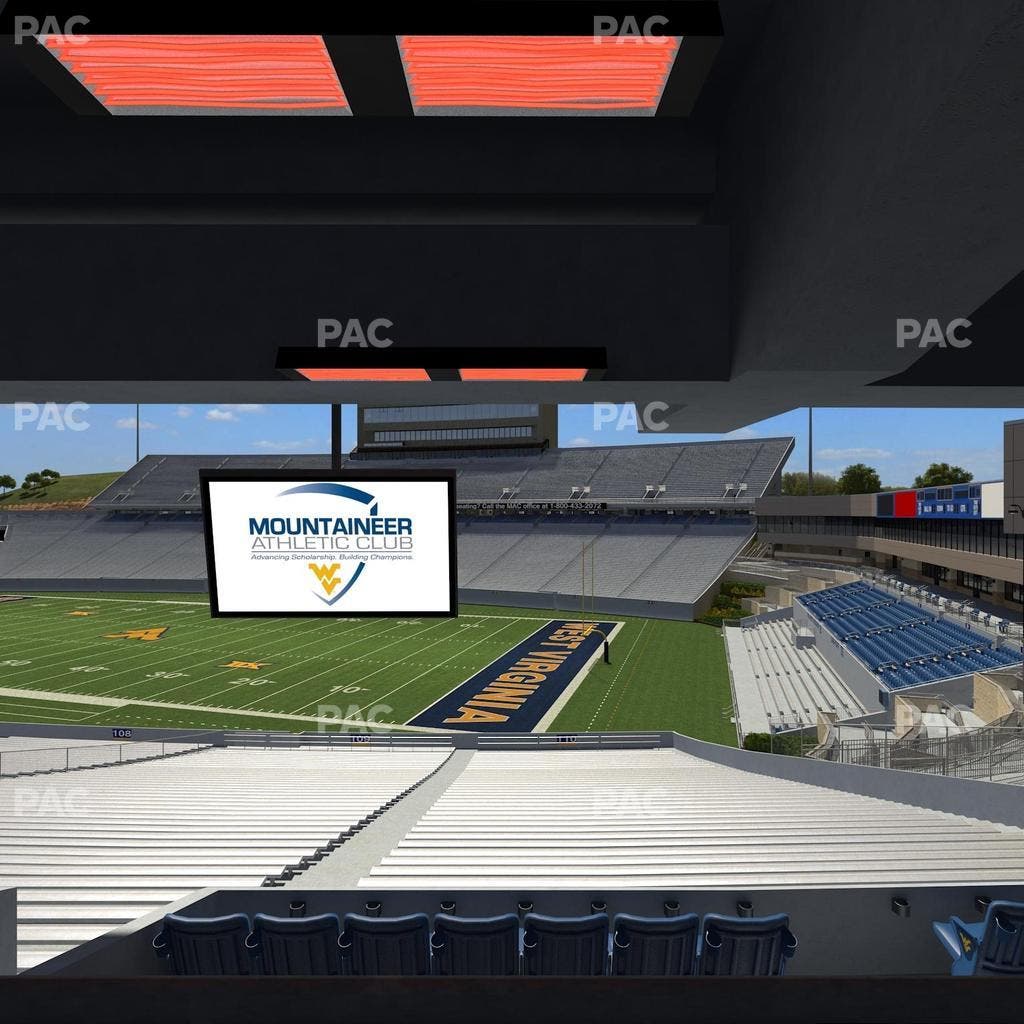 Mountaineer Field at Milan Puskar Stadium - Section Field Box 36 Seat View