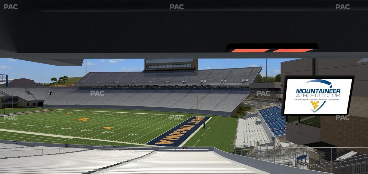 Mountaineer Field at Milan Puskar Stadium - Section Field Box 37 Seat View