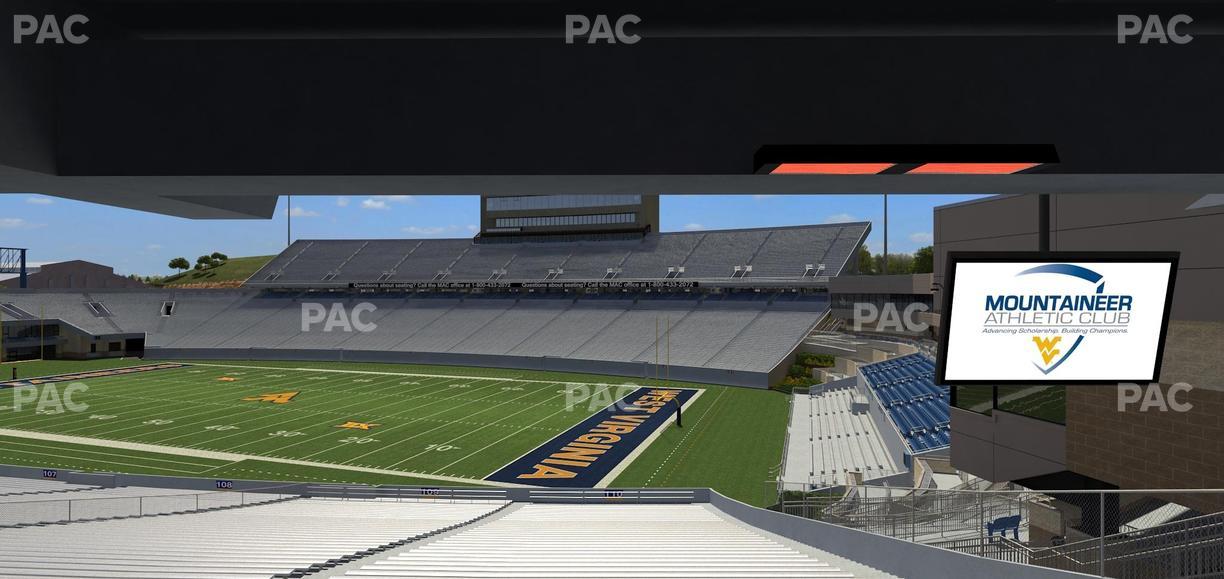 Mountaineer Field at Milan Puskar Stadium - Section Field Box 37 Seat View