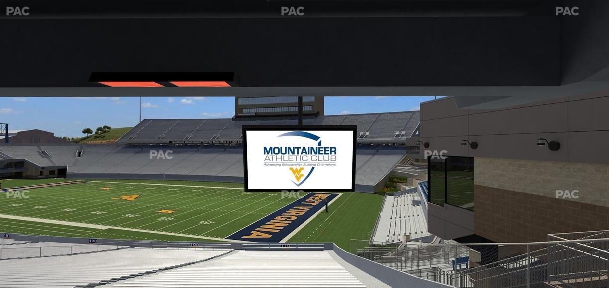 Mountaineer Field at Milan Puskar Stadium - Section Field Box 38 Seat View