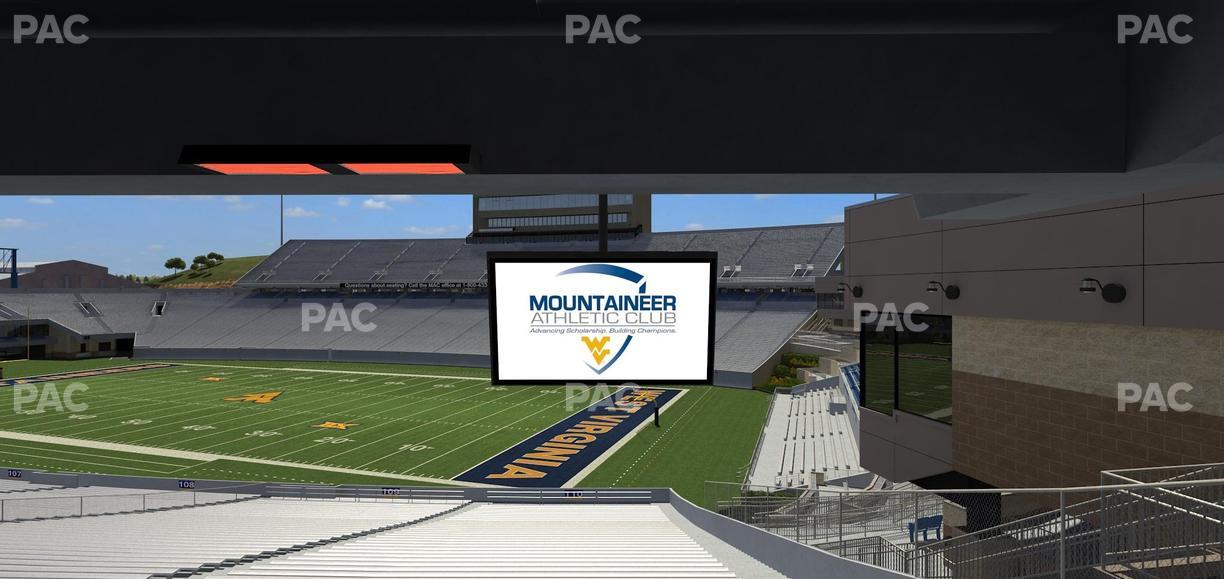 Mountaineer Field at Milan Puskar Stadium - Section Field Box 38 Seat View