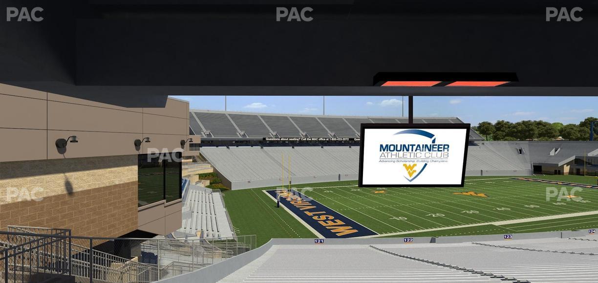 Mountaineer Field at Milan Puskar Stadium - Section Field Box 39 Seat View