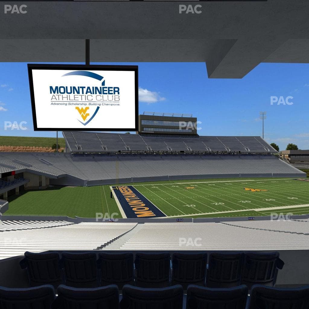 Mountaineer Field at Milan Puskar Stadium - Section Field Box 4 Seat View