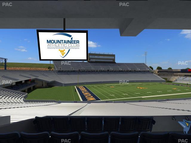Mountaineer Field at Milan Puskar Stadium - Section Field Box 4 Seat View