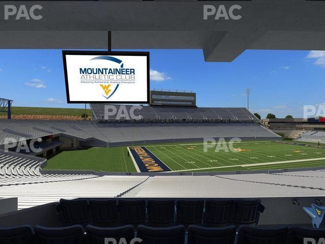 Mountaineer Field at Milan Puskar Stadium - Section Field Box 4 Seat View
