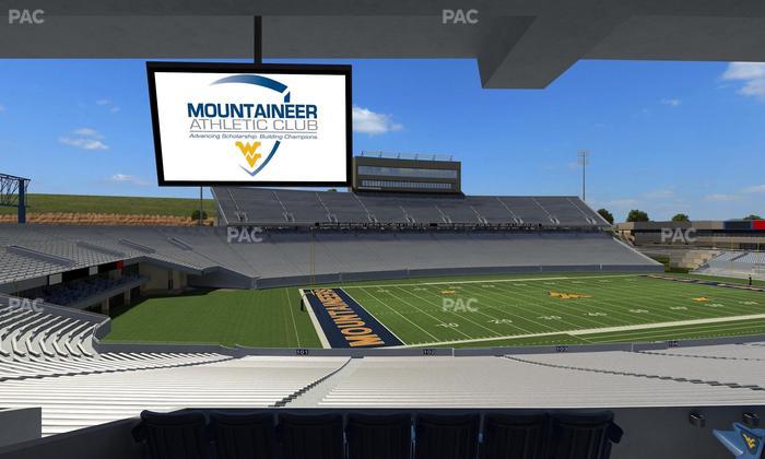 Mountaineer Field at Milan Puskar Stadium - Section Field Box 4 Seat View