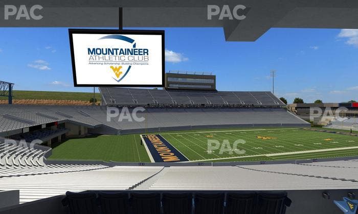 Mountaineer Field at Milan Puskar Stadium - Section Field Box 4 Seat View