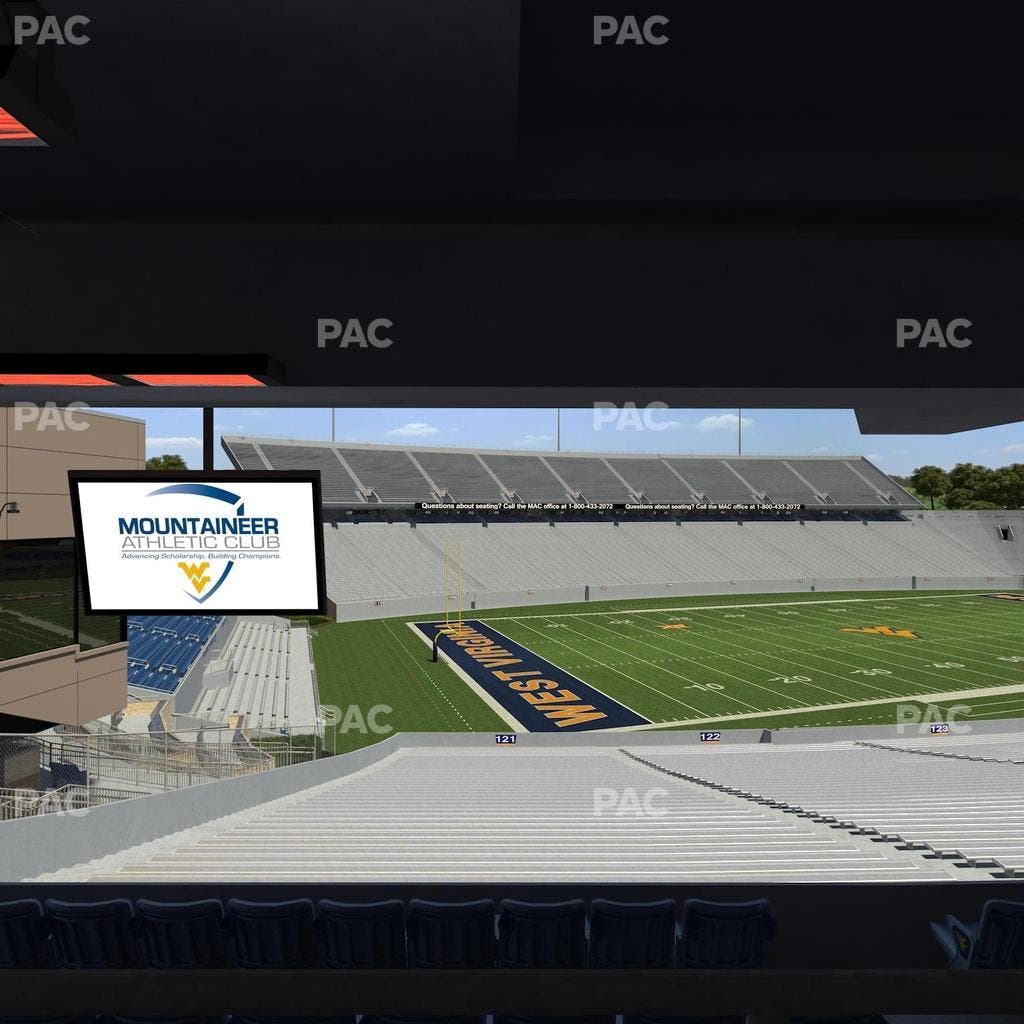 Mountaineer Field at Milan Puskar Stadium - Section Field Box 40 Seat View