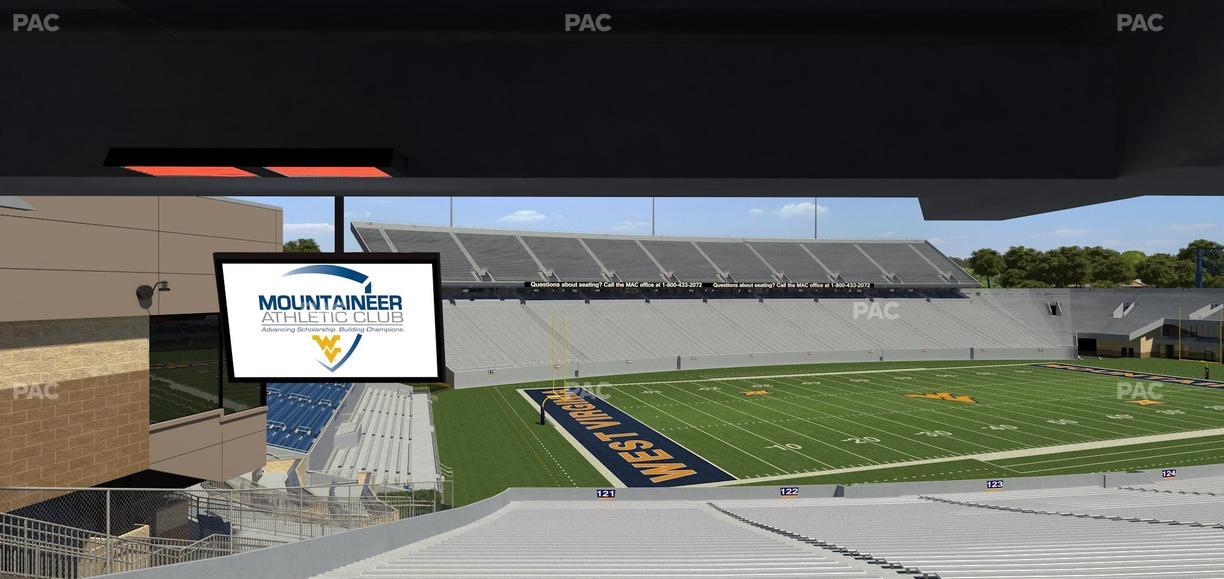 Mountaineer Field at Milan Puskar Stadium - Section Field Box 40 Seat View