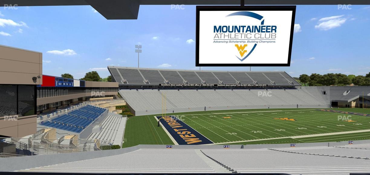 Mountaineer Field at Milan Puskar Stadium - Section Field Box 41 Seat View