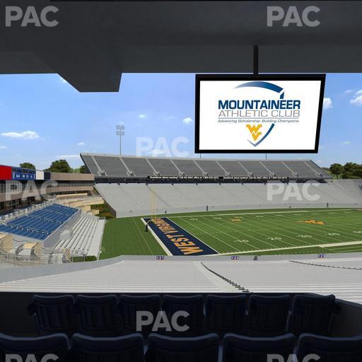 Mountaineer Field at Milan Puskar Stadium - Section Field Box 41 Seat View